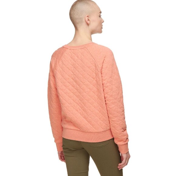 Patagonia Sweaters - Patagonia Organic Cotton Quilt Crew Sweatshirt Women - Orange - Size L